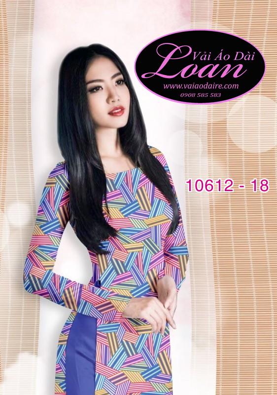 Vải áo dài đường kẻ đan chéo