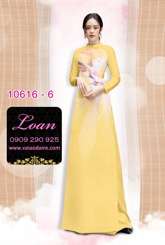 Vải áo dài hoa 3D
