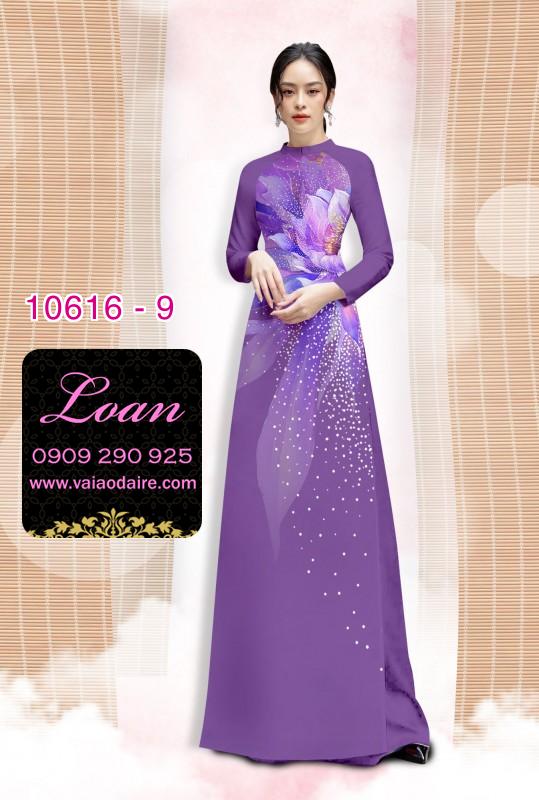 Vải áo dài hoa 3D