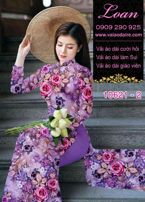 Vải áo dài hoa nhí