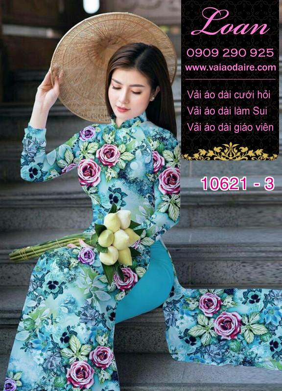 Vải áo dài hoa nhí