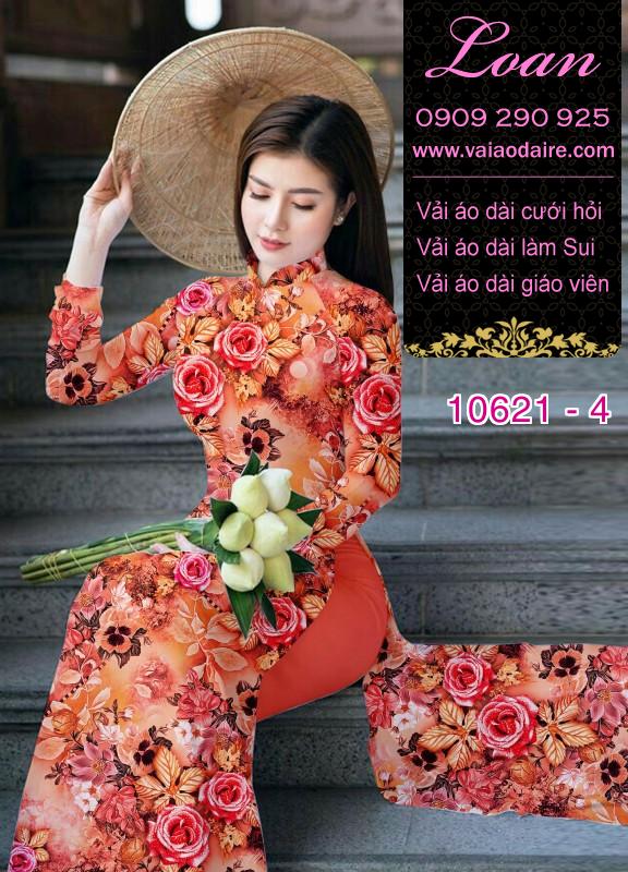 Vải áo dài hoa nhí