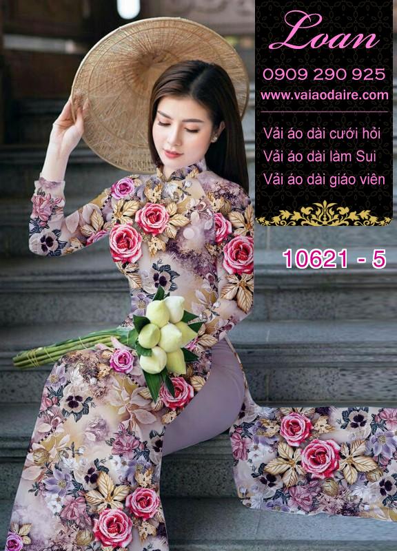 Vải áo dài hoa nhí
