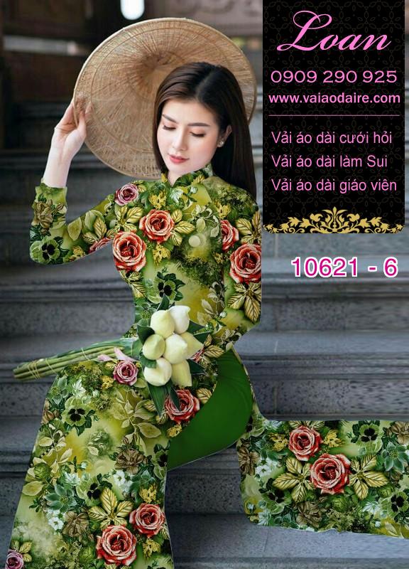 Vải áo dài hoa nhí