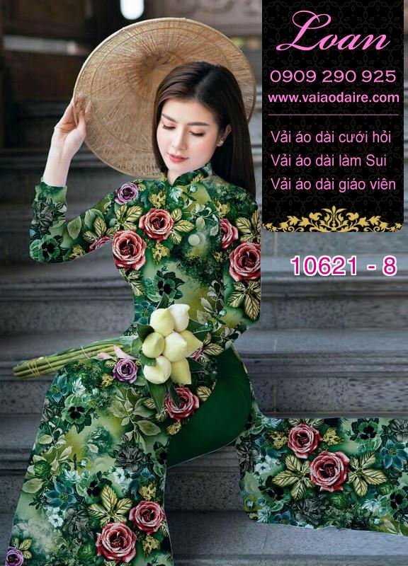 Vải áo dài hoa nhí