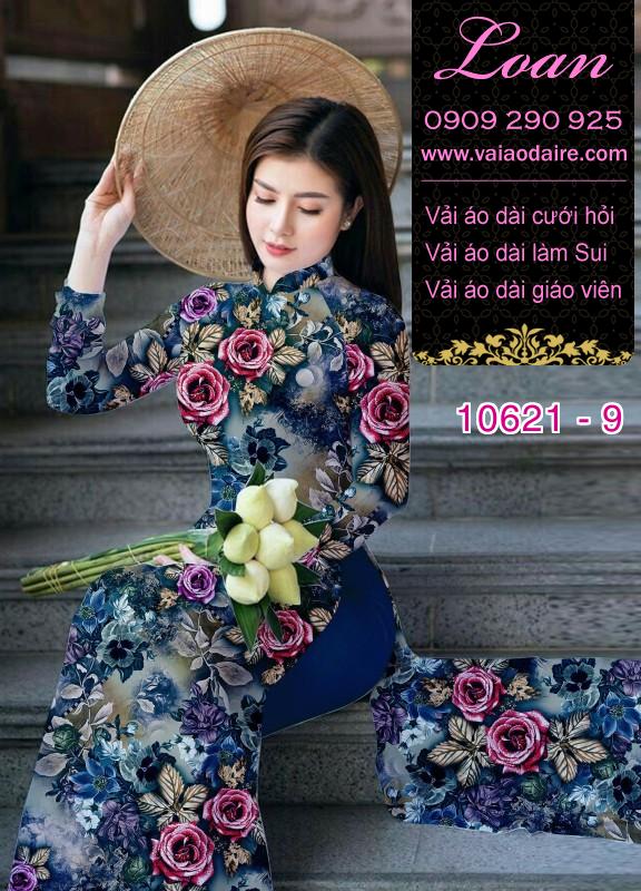 Vải áo dài hoa nhí