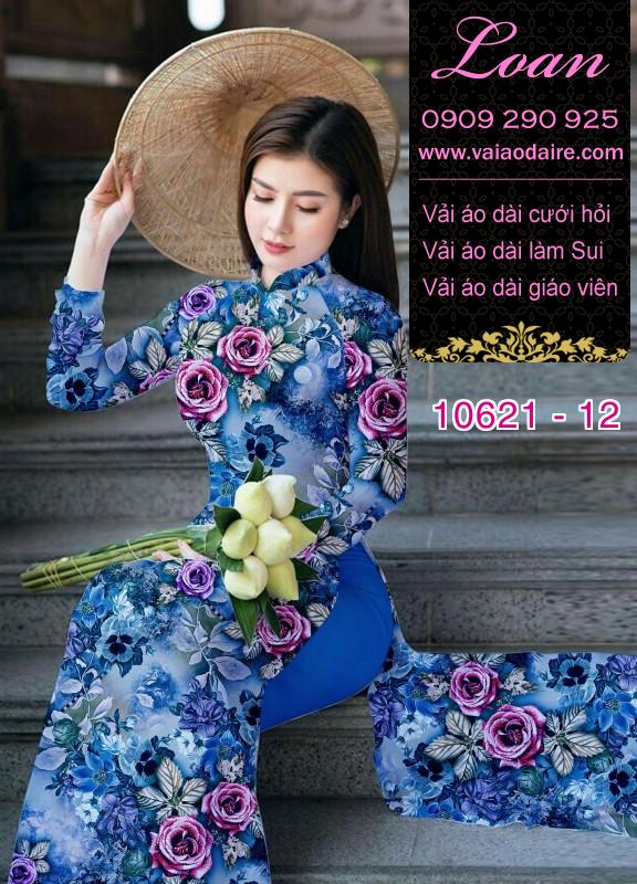 Vải áo dài hoa nhí