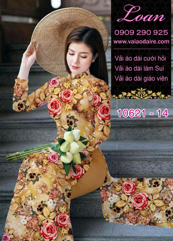 Vải áo dài hoa nhí