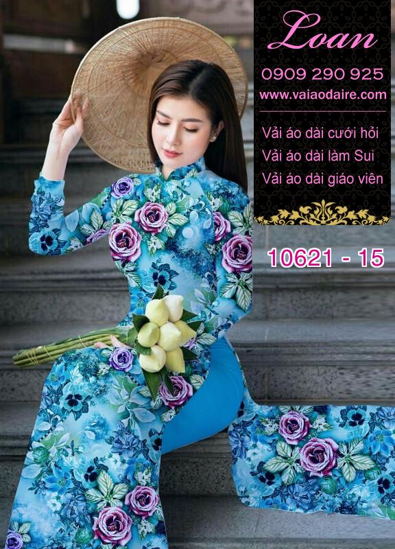 Vải áo dài hoa nhí