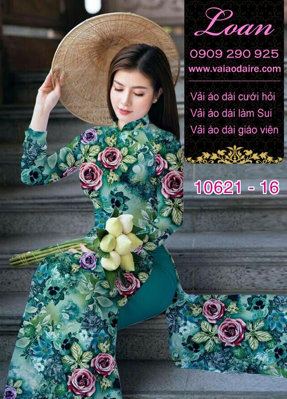Vải áo dài hoa nhí