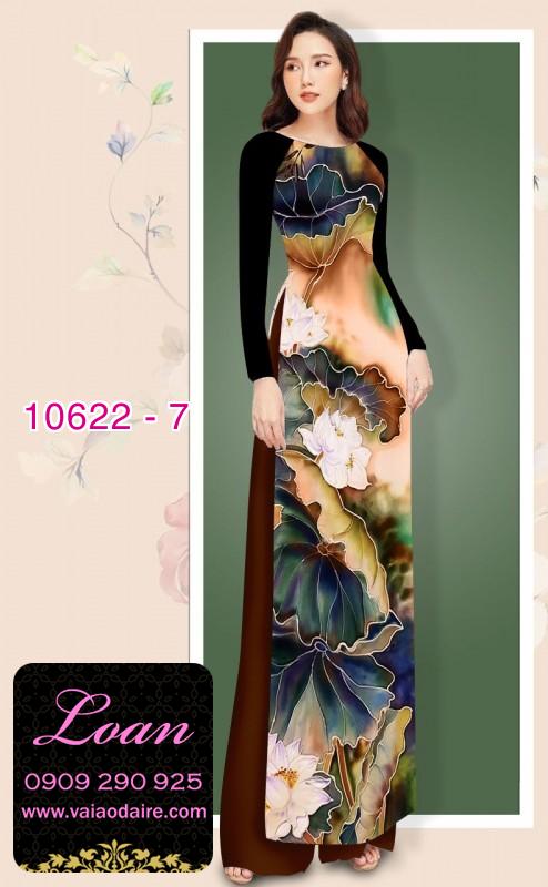 Vải áo dài hoa sen