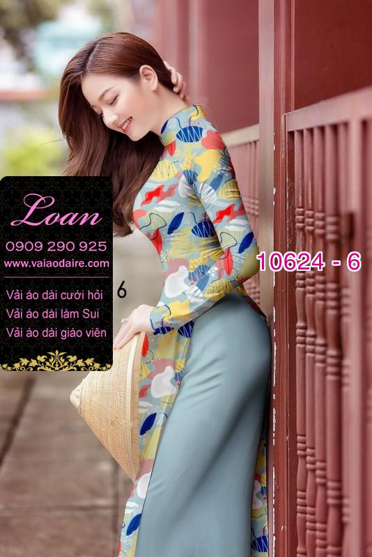 Vải áo dài hoa 3D