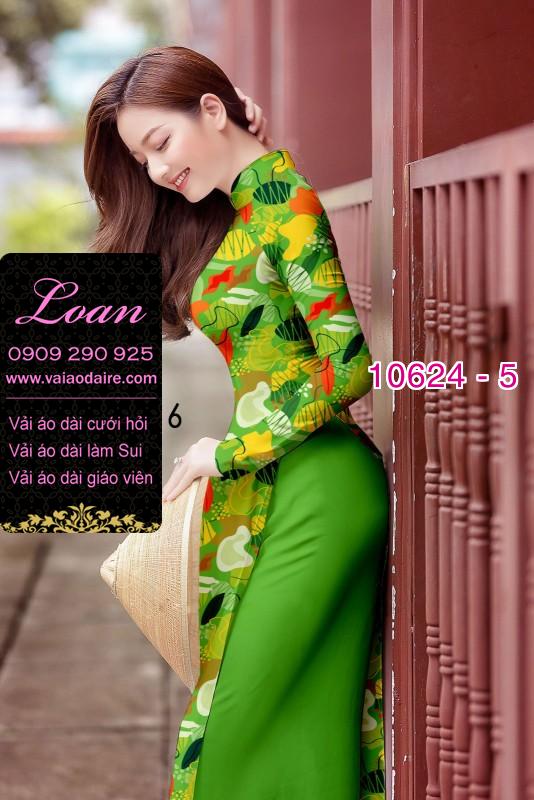 Vải áo dài hoa 3D