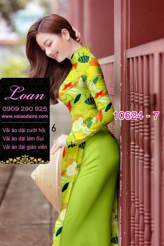 Vải áo dài hoa 3D