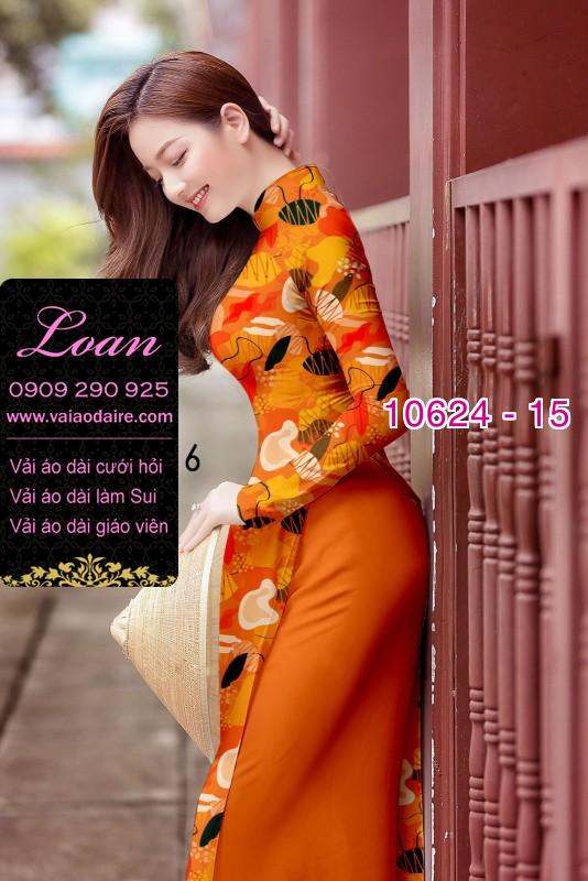 Vải áo dài hoa 3D