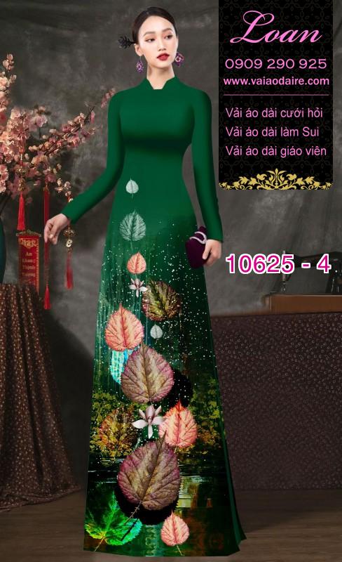 Vải áo dài hoa 3D