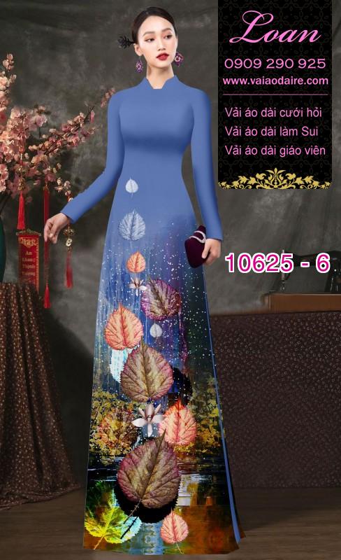 Vải áo dài hoa 3D