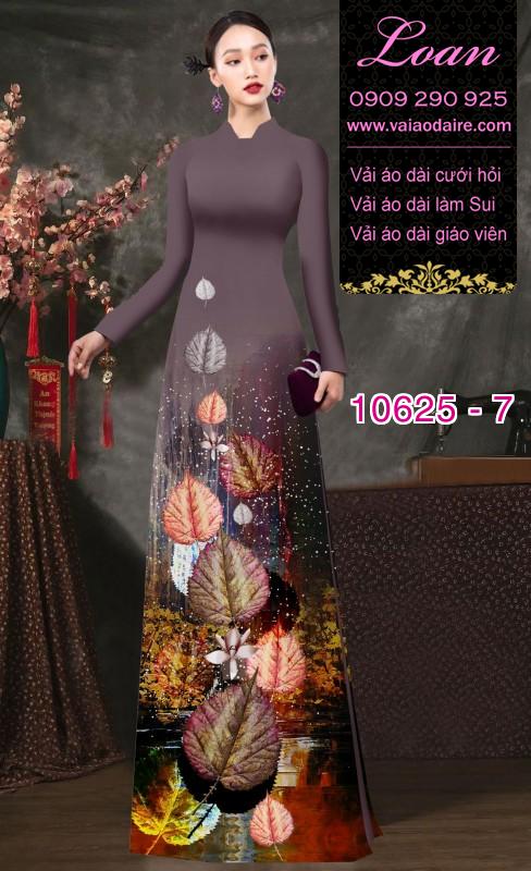 Vải áo dài hoa 3D
