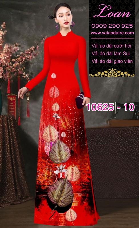 Vải áo dài hoa 3D