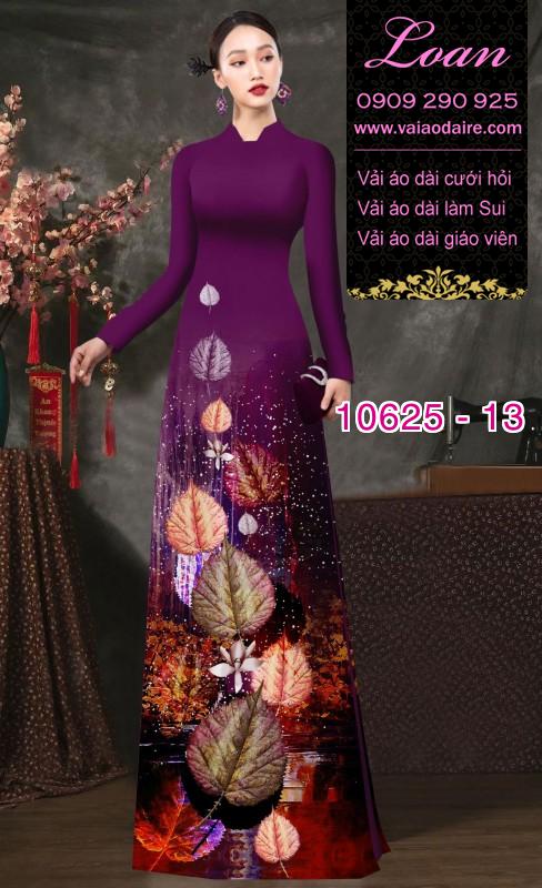 Vải áo dài hoa 3D