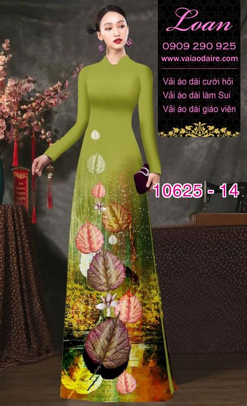 Vải áo dài hoa 3D