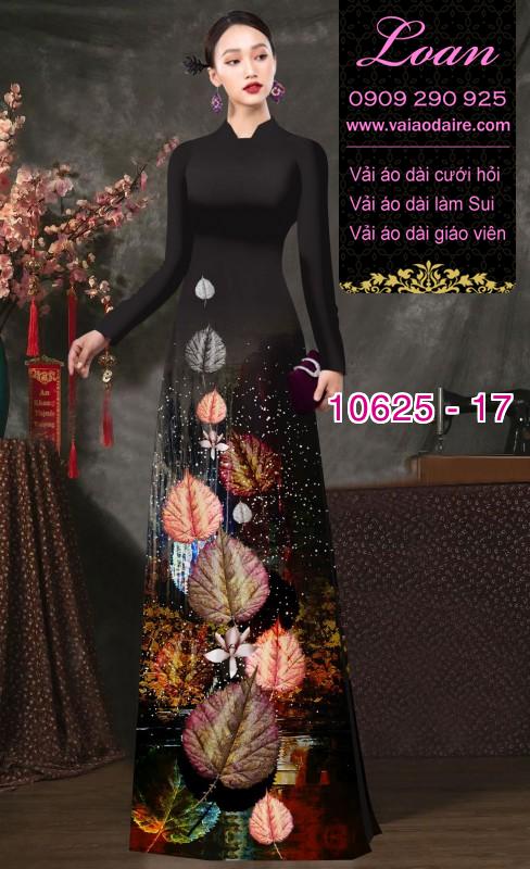 Vải áo dài hoa 3D