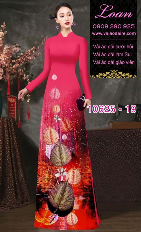 Vải áo dài hoa 3D