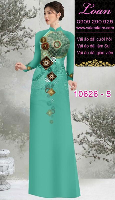 Vải áo dài hoa 3D