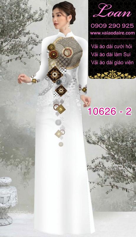 Vải áo dài hoa 3D