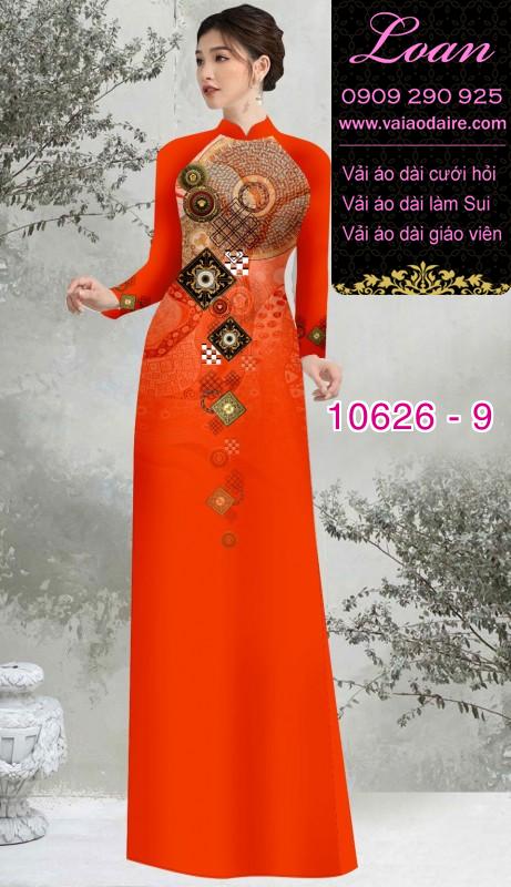 Vải áo dài hoa 3D