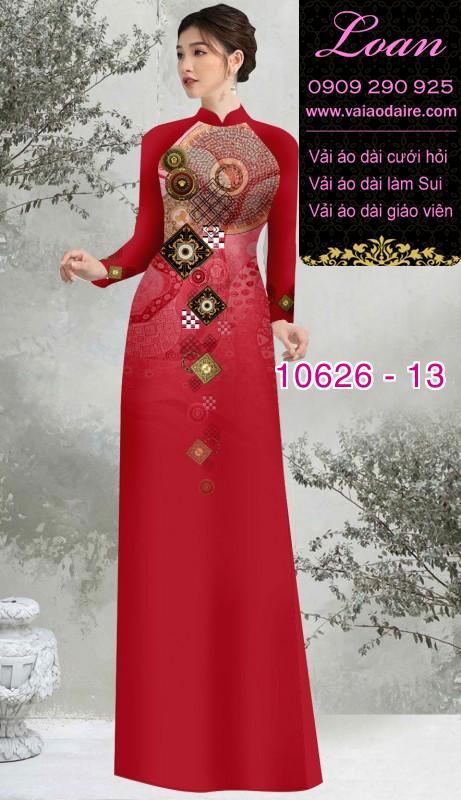Vải áo dài hoa 3D