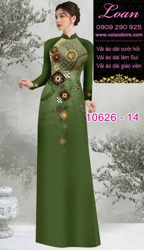 Vải áo dài hoa 3D