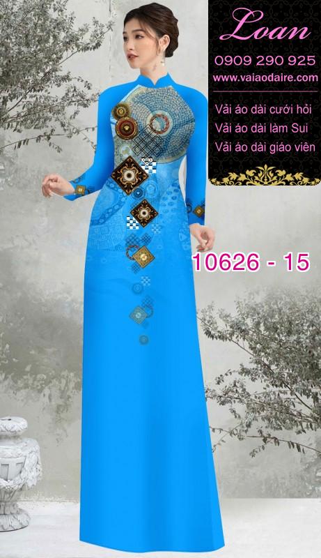 Vải áo dài hoa 3D