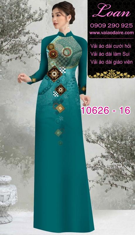 Vải áo dài hoa 3D