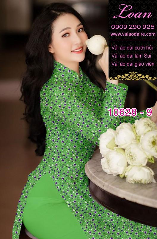 Vải áo dài hoa nhí