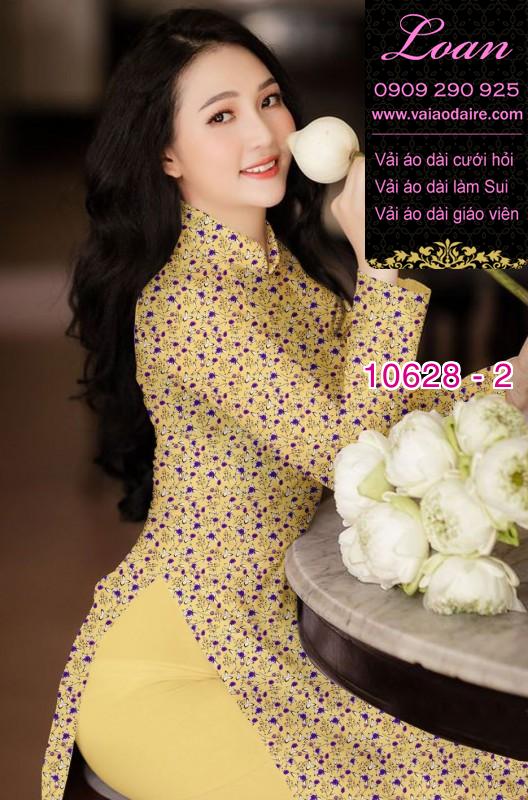 Vải áo dài hoa nhí