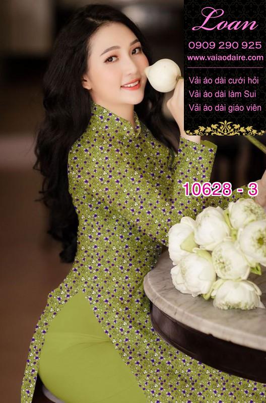 Vải áo dài hoa nhí