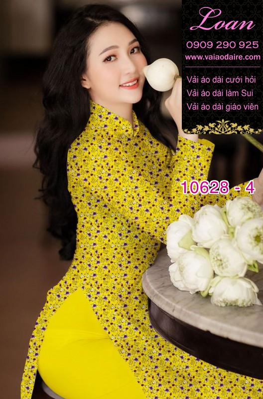 Vải áo dài hoa nhí