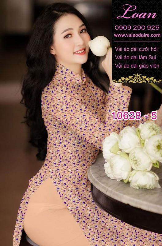 Vải áo dài hoa nhí