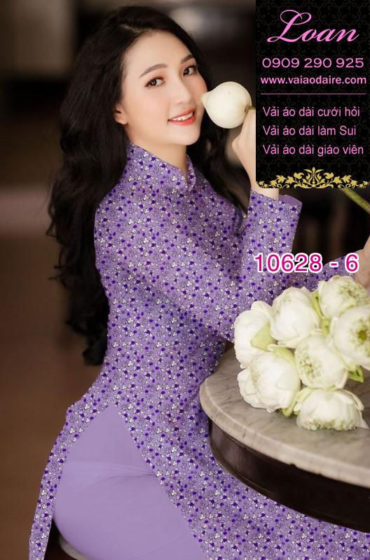 Vải áo dài hoa nhí