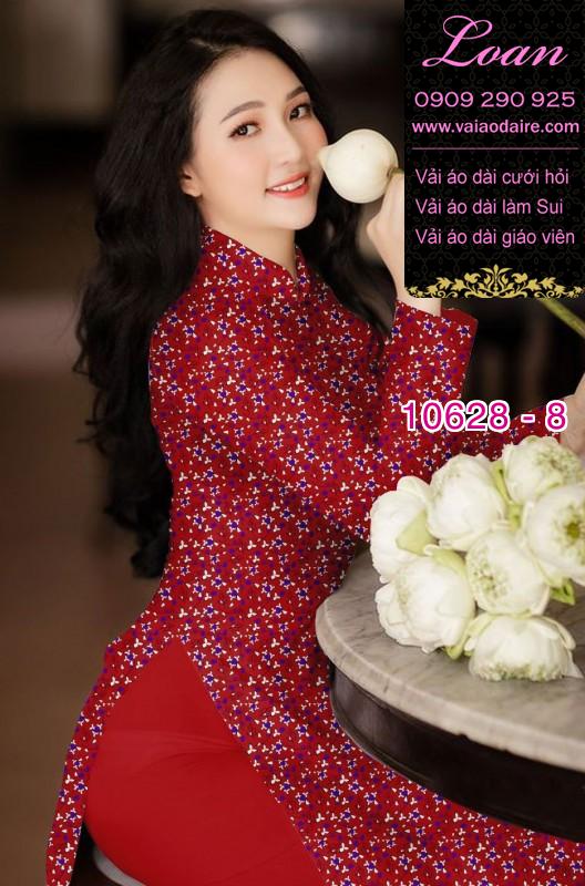 Vải áo dài hoa nhí
