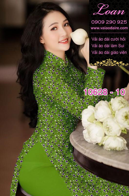 Vải áo dài hoa nhí