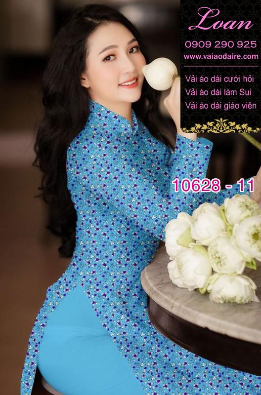 Vải áo dài hoa nhí