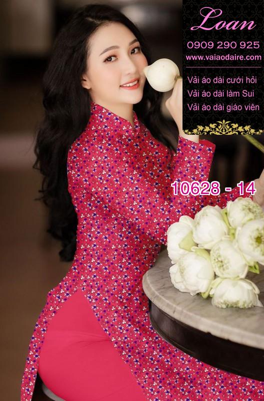 Vải áo dài hoa nhí