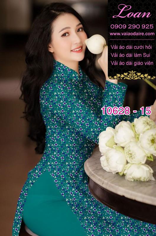 Vải áo dài hoa nhí