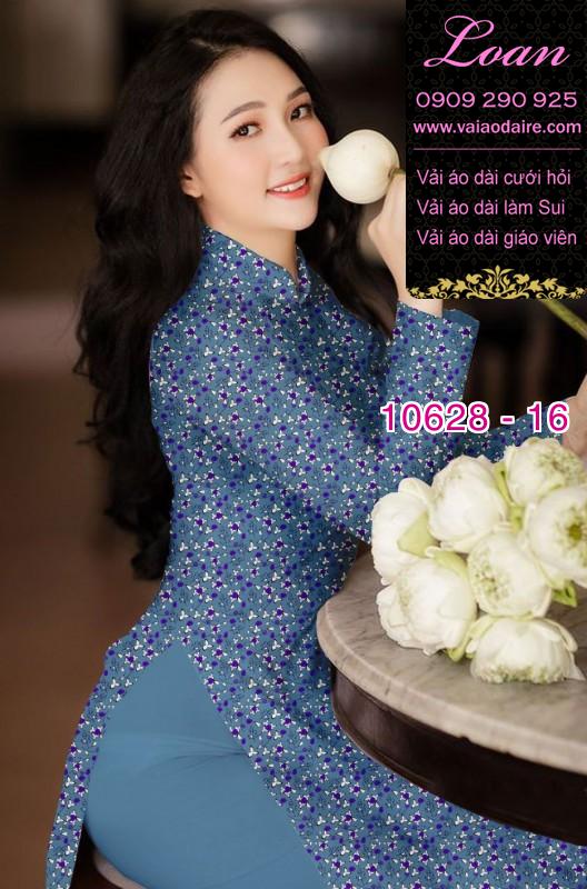 Vải áo dài hoa nhí