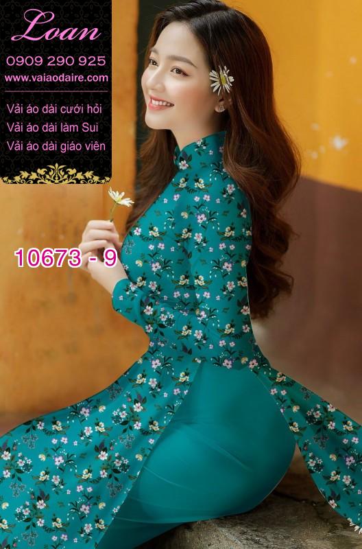 Vải áo dài hoa nhí