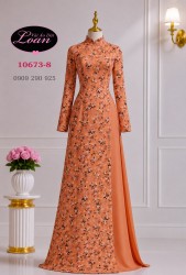 Vải áo dài hoa nhí