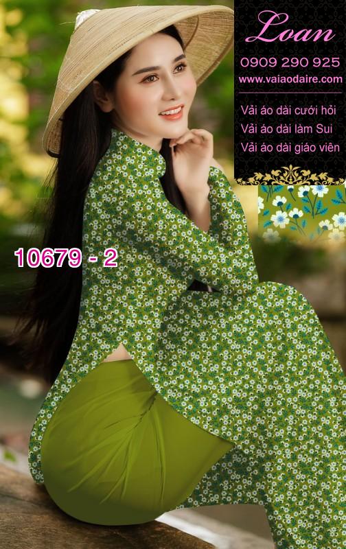 Vải áo dài hoa nhí