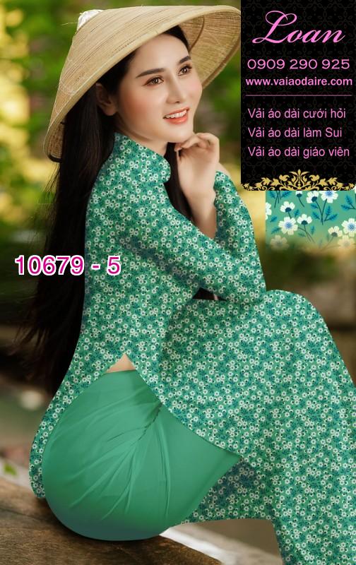 Vải áo dài hoa nhí